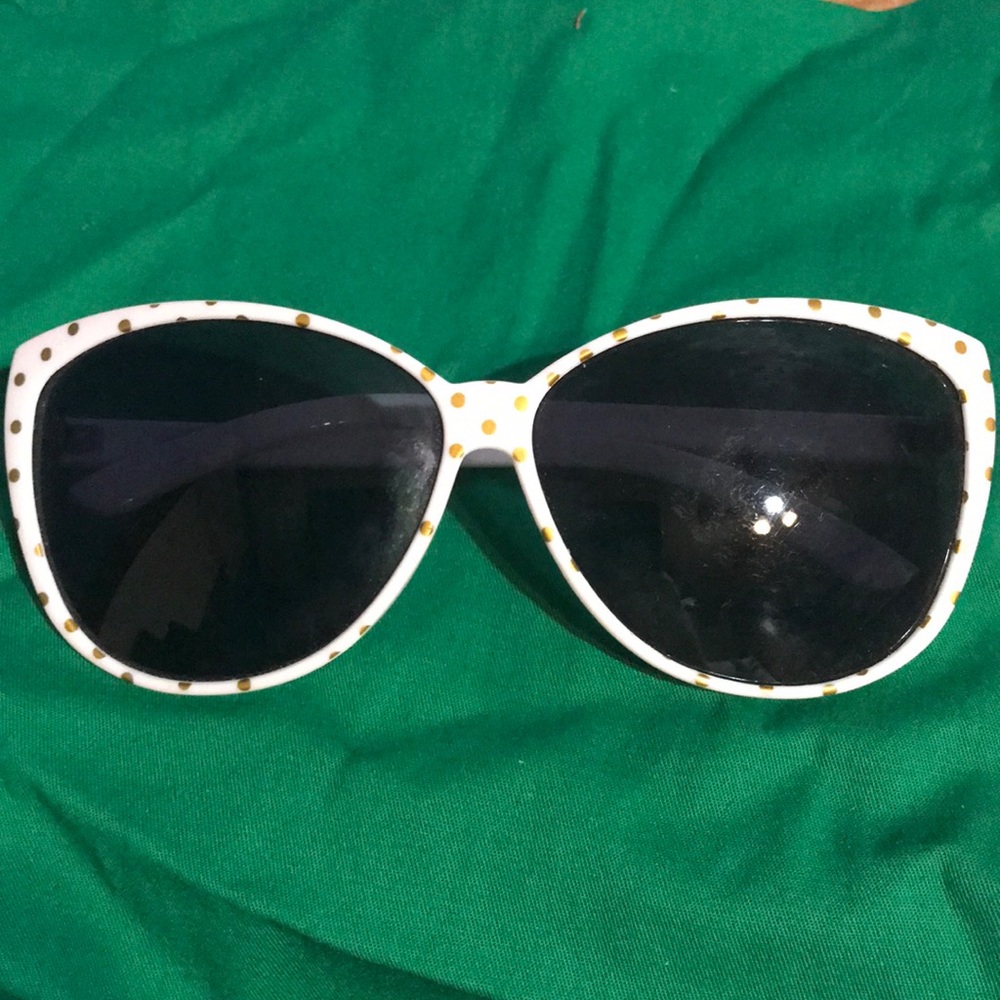 Large white sunglasses